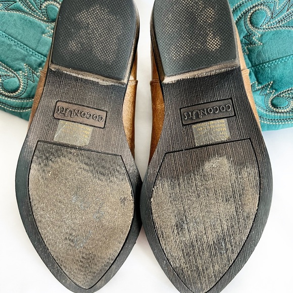 Western Cowgirl Boots. Brown & Teal. Excellent Condition. Size 7.5 CONCERTS! - Picture 8 of 13